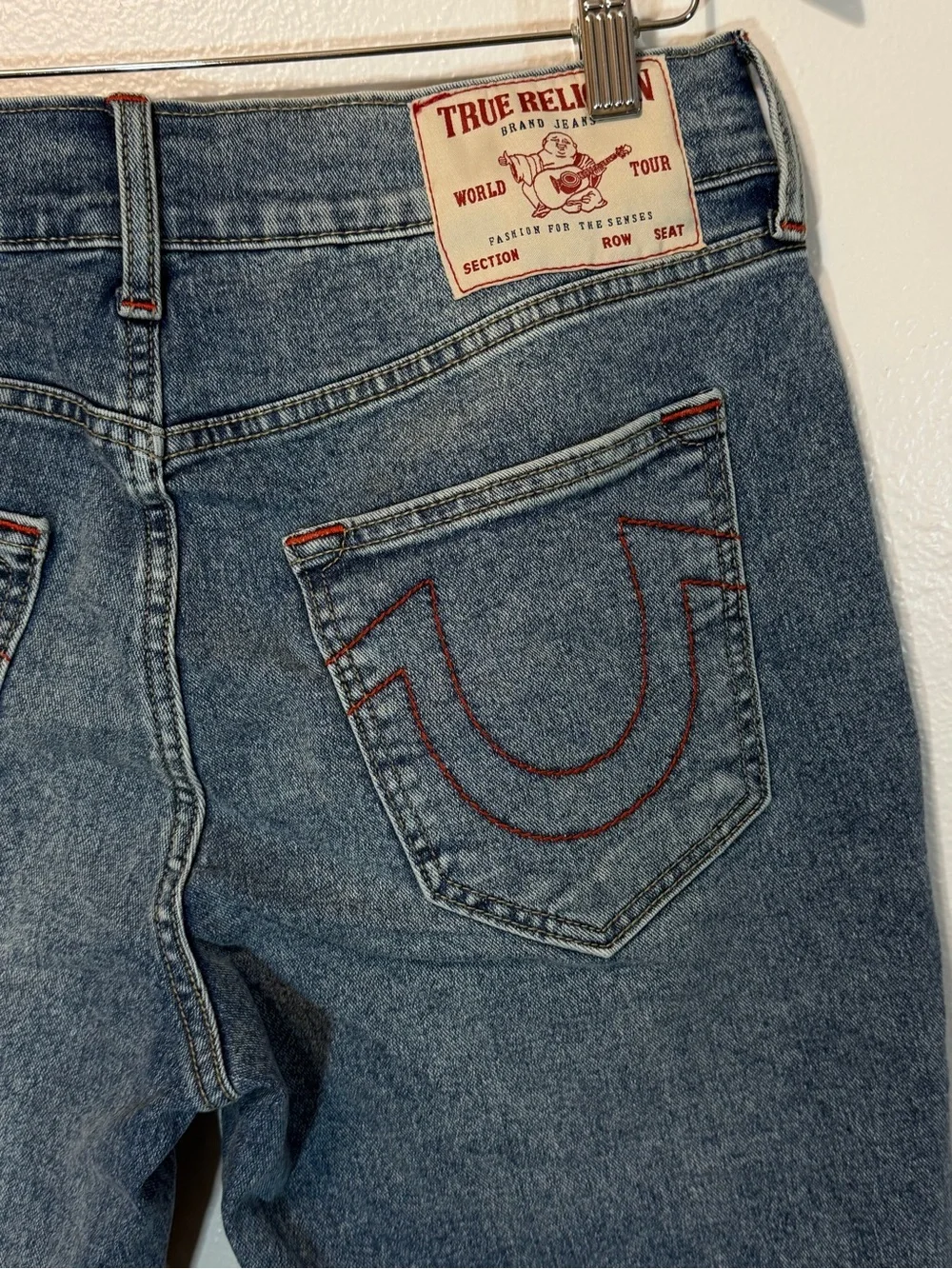 NWT$129 True Religion Ricky light mellow Wash  Cotton Denim  Shorts size 31